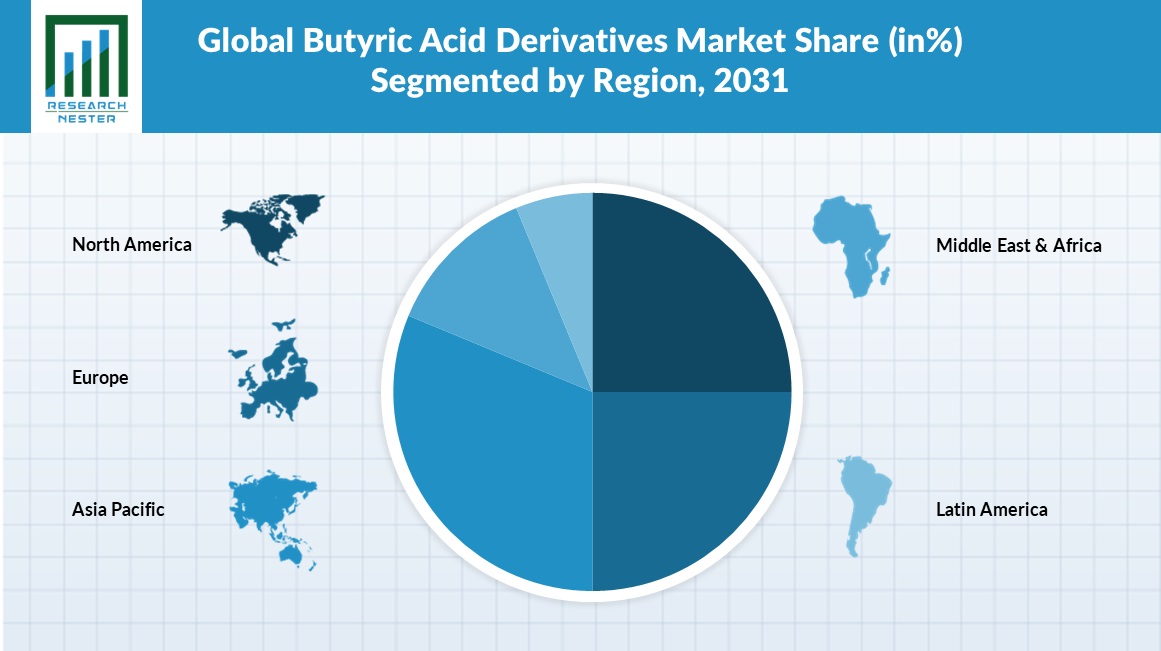 Butyric Acid Derivatives Market Regional Synopsis