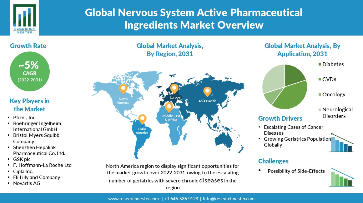 Nervous System Active Pharmaceutical Ingredients Market Overview Chart