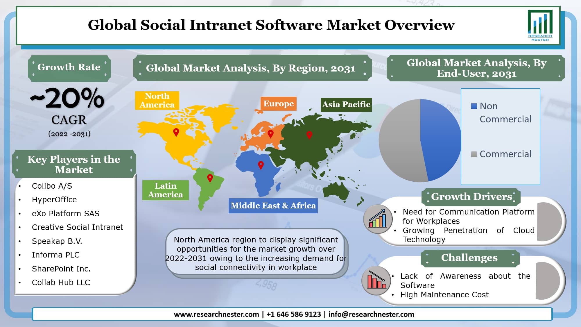 ソーシャルイントラネットソフトウェア<p>市場グラフ